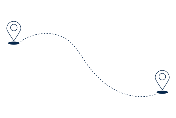 Download Route Icon. Pin Location with Dotted Pat - Premium Resources